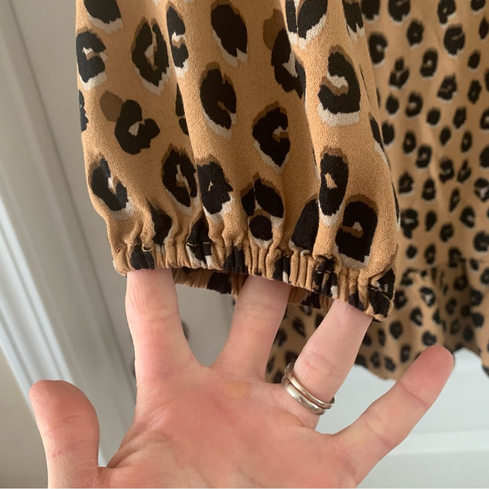 a new day leopard print long sleeve mini dress - Picture 4 of 9